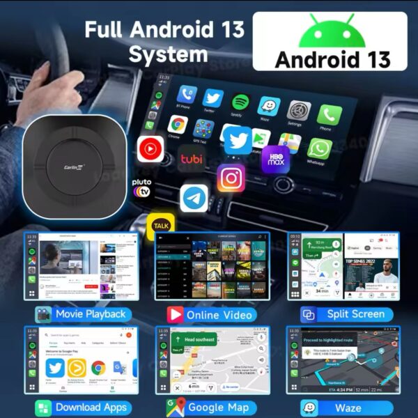 carlinkit اندرويد 13 لشاشة السيارة